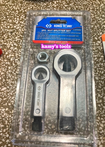 Bộ chẻ ốc dụng cụ cắt đai ốc bulong tán Kingtony 9TD062 12-16mm và 16-22mm (1 bộ 2 cây)