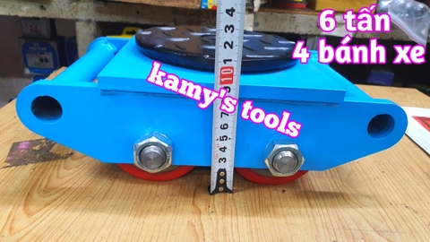 Con rùa di chuyển 6 tấn model cra-4, xe rùa đẩy hàng tải trọng cao giúp di chuyển hàng hoá nặng trong nhà xưởng nhà máy