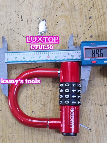 Ổ khóa số mật mã chữ U 4 chữ số Luxtop LTUL50 càng dài 50mm