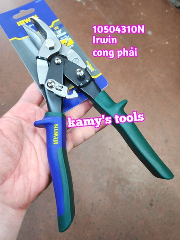 Kéo cắt tôn Irwin 10 inch 250mm mũi cong phải model 10504310N