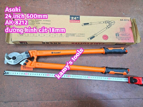Kìm cắt cáp điện lõi đồng nhôm Asaki 24 inch 600mm AK-8212 đường kính cắt 18mm
