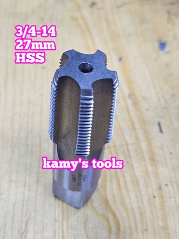 Taro ống rắc co 27mm răng côn HSS Shanghai Z3/4-14