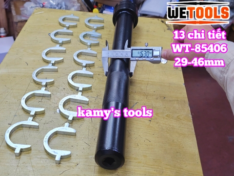Bộ vam cảo rotuyn lái trong đầu cờ lê 13 chi tiết 29-46mm Wetools WT-85406