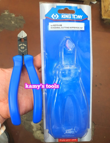 Kìm cắt điện tử góc nghiêng 6.5 inch 163mm Kingtony model 6213-06