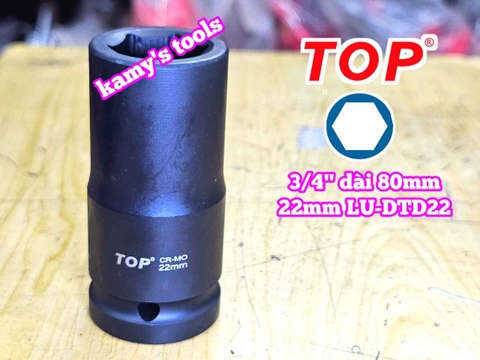 Đầu tuýp 3/4 inch Top 6 cạnh 22mm 24mm 27mm 30mm 32mm 36mm 41mm LU-DTD22 LU-DTD24 LU-DTD27 LU-DTD30 LU-DTD32 LU-DTD36 LU-DTD41
