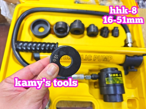 16-51mm Dụng cụ đột lỗ tôn thủy lực TLP HHK-8 khuôn 16mm 20mm 26mm 32mm 39mm 51mm