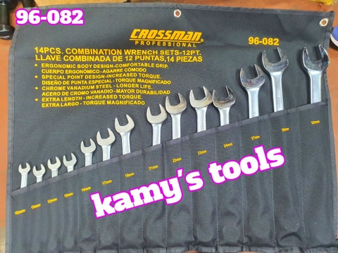 10-32mm bộ cờ lê vòng miệng hệ mét Crossman 14 cái 96-082