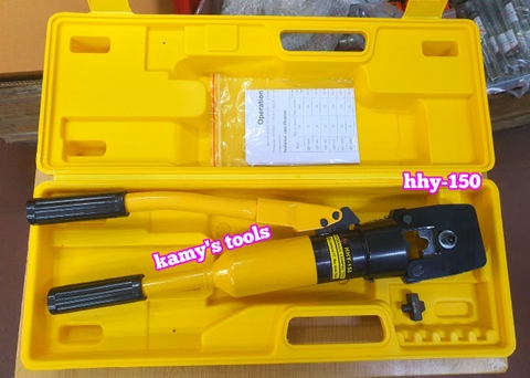 Kìm ép cos thủy lực TLP HHY-150 dạng chấm 11 tấn 14mm2-150mm2