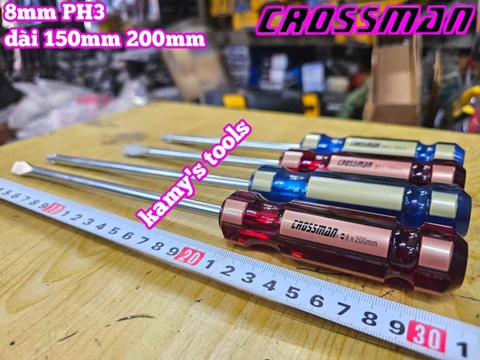 Tua vít bake dẹp 8mm PH3 Crossman dài 150mm 200mm  45-835 45-815 45-840 45-820