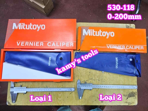 Thước kẹp cơ khí 0-200mm x0.02mm Mitutoyo 530-118