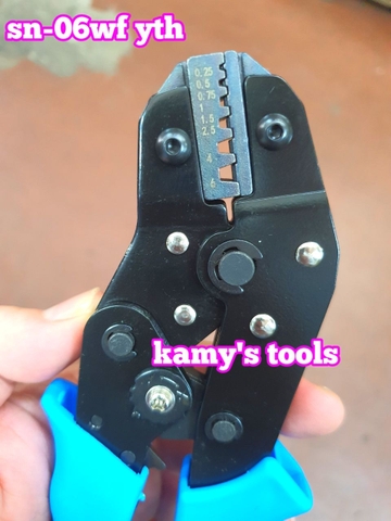 Kìm bấm cos pin tròn rỗng SN-06WF YTH 0.5-6mm2 cao cấp