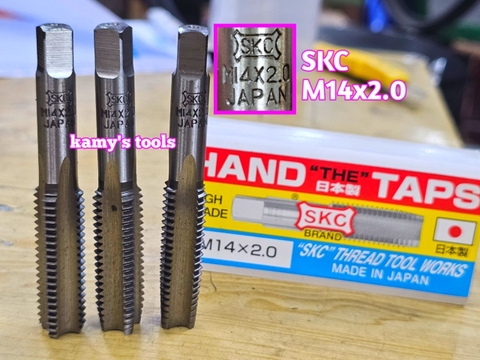 Bộ taro ta rô SKC nhật 3 mũi M14x2.0 dài 87mm đầu vuông 8mm