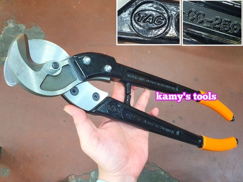 Kìm cắt cáp cơ CC-250 TAC tai cheng cắt dây cáp điện lõi đồng nhôm tiết diện 250mm2 dài 600mm