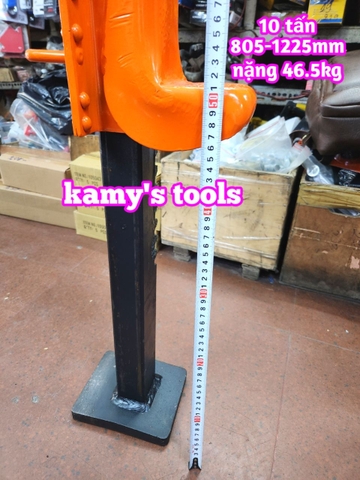 Kích cơ khí quay tay 10 tấn chiều cao 805mm-1225mm Kawasaki JQ-10