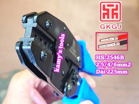 Kìm bấm cos năng lượng mặt trời MC4 2.5-4-6mm2 dài 9 inch 225mm GKGJ HS-2546B