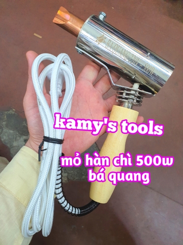 Mỏ hàn chì điện cán gỗ Bá Quang 500w