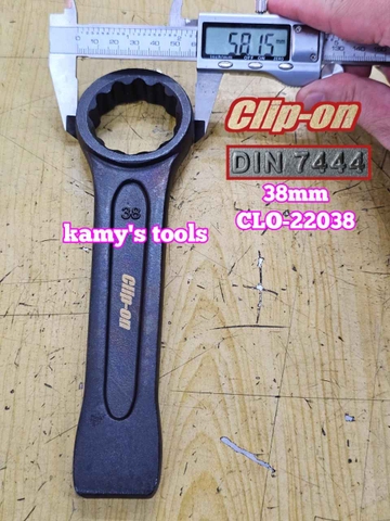 Cờ lê vòng đóng 38mm DIN7444 Clip-On CLO-22038