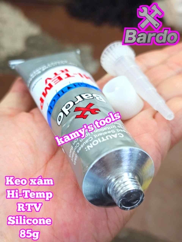 Keo dán ron tạo ron chịu nhiệt Xám Bardo Hi-Temp RTV Silicone 85g