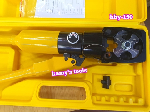 Kìm ép cos thủy lực TLP HHY-150 dạng chấm 11 tấn 14mm2-150mm2