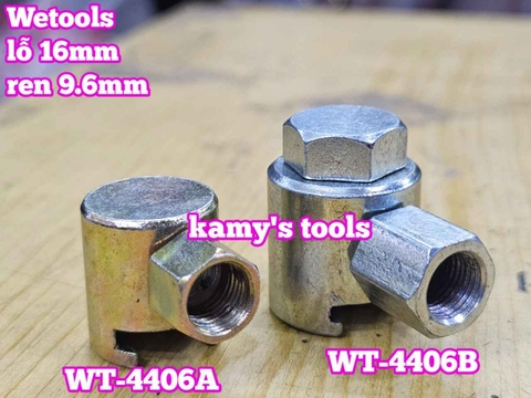 Đầu bơm mỡ gài 16mm răng 9.6mm Wetools WT-4406A và WT-4406B