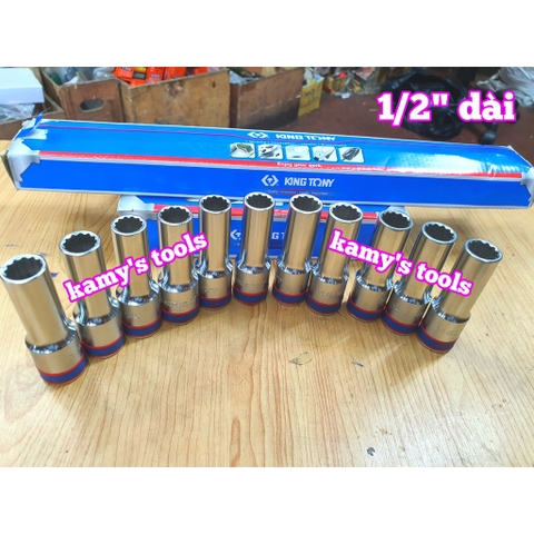 Tuýp Trắng 1/2 inch Dài 77mm Kingtony 8-32mm Model 4230/4235 bán lẻ từng cái