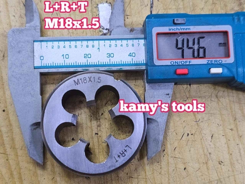 Bàn ren M18x1.5 M18x2.5 L+R+T (LRT) dụng cụ tạo ren ngoài bulong