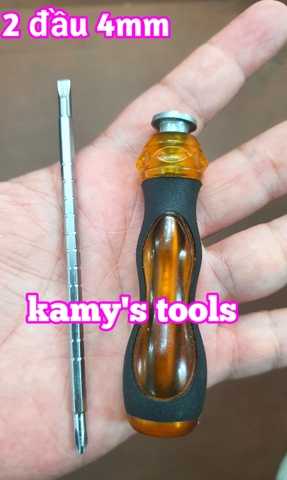 Tua vít 2 đầu bake dẹp 3mm 4mm tăng đơ và không tăng đơ dài ngắn