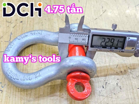 Ma ní omega chốt vặn ren SHBC-005 DCH 4.75 tấn 3/4 inch đường kính ty ren 22mm