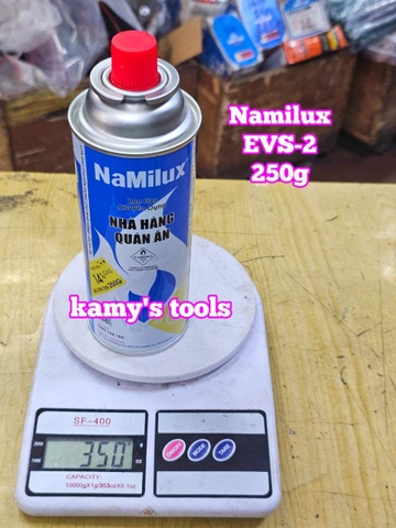 Chai lon bình gas mini Namilux 250g EVS-2 dài 200mm