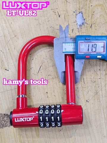 Ổ khóa số mật mã chữ U 4 chữ số Luxtop LT-UL82 càng dài 82mm