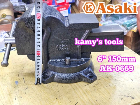Ê tô bàn nguội Asaki 6 inch 150mm AK-0669