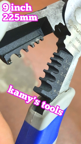 Kìm mỏ nhọn tuốt dây điện bấm cos đa năng 9 inch 225mm Rur R2212