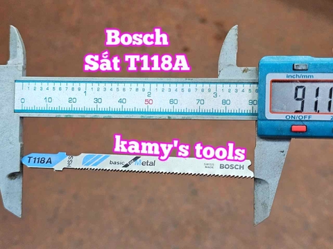 Bộ 5 lưỡi cưa lọng sắt kim loại T118A 2608631013 và gỗ T111C 2608630033 Bosch
