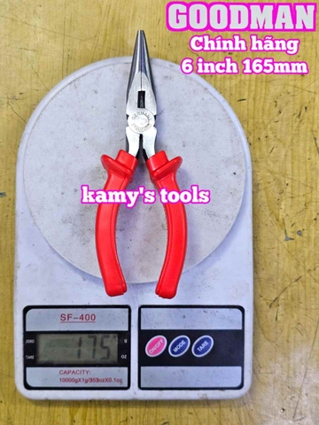 Kìm mỏ nhọn Goodman 6 inch 8 inch chính hãng 95-106 95-108