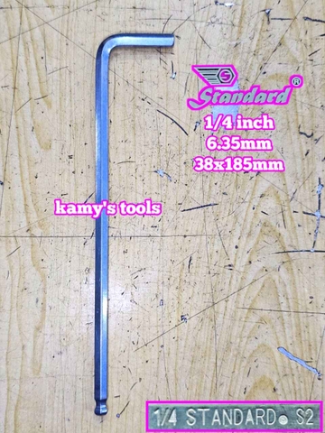Lục giác hệ inch Standard 1/4 inch 6.35mm dài 38x185mm STD-68104