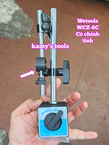 Chân đế từ nam châm gá đồng hồ so có chỉnh tinh WCZ-6C Wetools