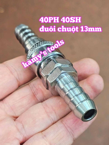 Bộ nối nhanh hơi khí nén đuôi chuột dây 13mm 40SH 40PH Wetools WT-40SH WT-40PH