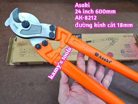 Kìm cắt cáp điện lõi đồng nhôm Asaki 24 inch 600mm AK-8212 đường kính cắt 18mm