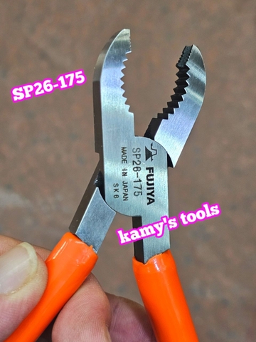 SP26-175 Kìm vặn đầu ốc vít bị hư đầu Fujiya 7 inch 175mm mở từ M2-M6