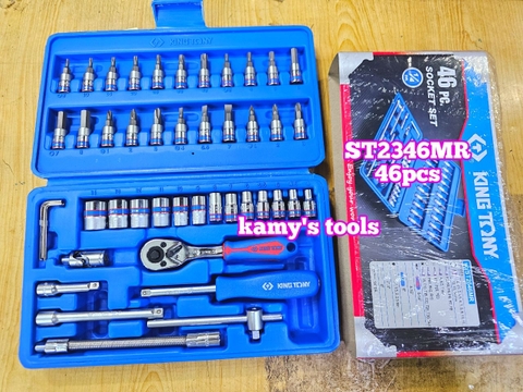 Bộ tuýp khẩu Kingtony 1/4 inch 46 chi tiết ST2346MR 4mm-14mm