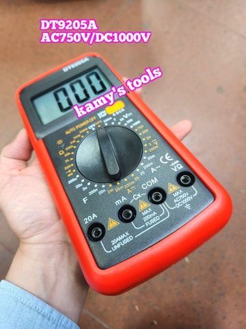 Đồng hồ đo điện vạn năng VOM DT9205A AC750V/DC1000V Digitale