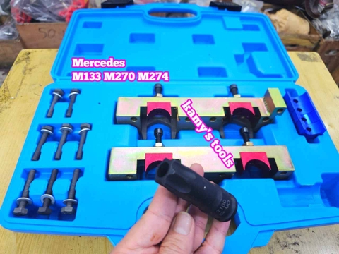 Bộ dụng cụ cân cam dưỡng đặt cam căn chỉnh thời gian xe Mercedes M133 M270 M274 Wetools 15 chi tiết WTME1808