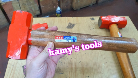 Búa thép đầu lục giác cán gỗ Sơn Tùng Việt Nam