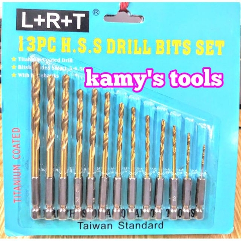 Bộ Mũi Khoan 13 Cái Đuôi Lục Giác 1.5mm-6.5mm