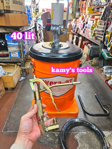 40 lít Máy bơm mỡ hơi khí nén WERA-GT