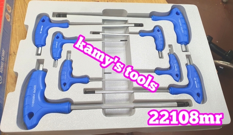 Bộ lục giác bi chữ T 8 chi tiết H2-H10 Kingtony mdoel 9-22108MR