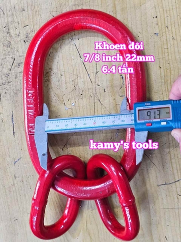 Vòng khoen đôi xuyến đôi 6.4 tấn 7/8 inch đường kính 22mm Wetools WTML-7816