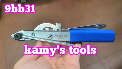Dụng cụ siết cắt dây đai inox trục láp ,kìm siết đai láp, siết quai nhê cổ dê láp ô tô Kingtony model 9BB31