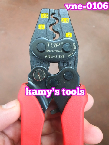 Kìm bấm cos nhanh trợ lực số 6 TOP 1.5 - 6mm2 model VNE-0106, kìm bấm đầu cote