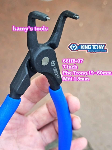Kìm mở phe Cong trong ngoài 7 inch Kingtony 66HB-07 66SB-07 mở phe 19-60mm